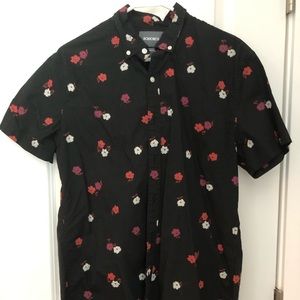 Floral button-up